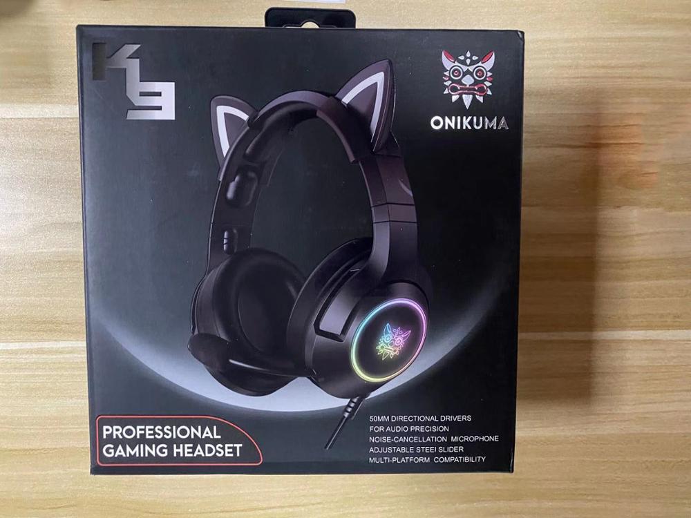 Neues Produkt: K9 rosa Katze Ohr Gaming-Kopfhörer