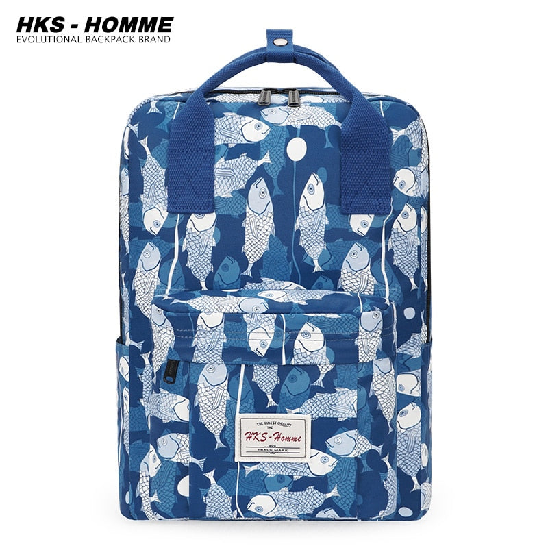 Fashion 2021: Women Canvas Backpack, Waterproof, Laptop, School