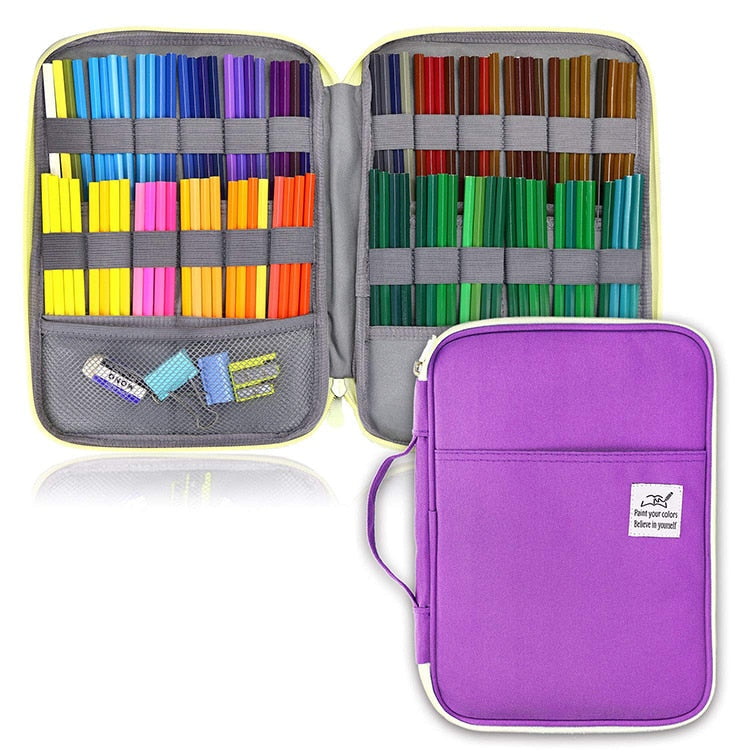 96-192 Slots Pencil Case for School - Large Capacity