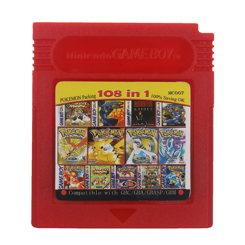 Nintendo GBC Console Card 108 in 1 English