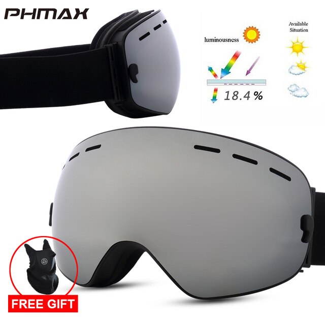 PHMAX Ski Goggles Magnetic for Men &amp; Women