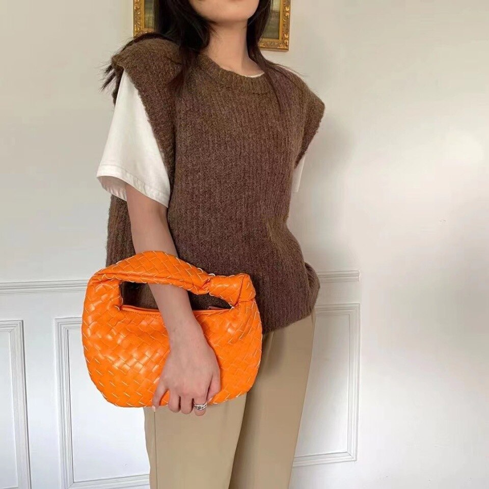 2021 Luxury Woven Leather Shoulder Bag