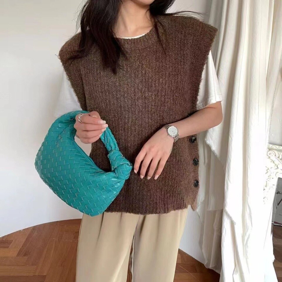 2021 Luxury Woven Leather Shoulder Bag