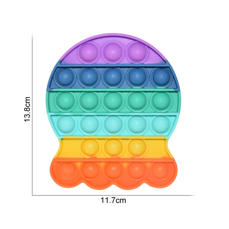 Regenbogen Push Bubble Popit Fidget