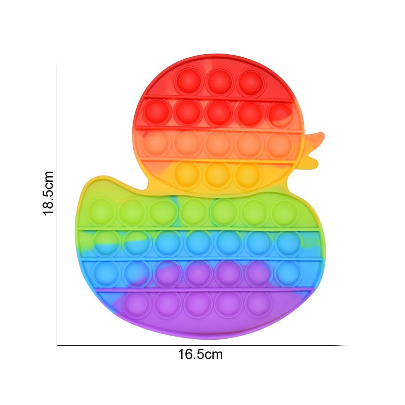 Regenbogen Push Bubble Popit Fidget