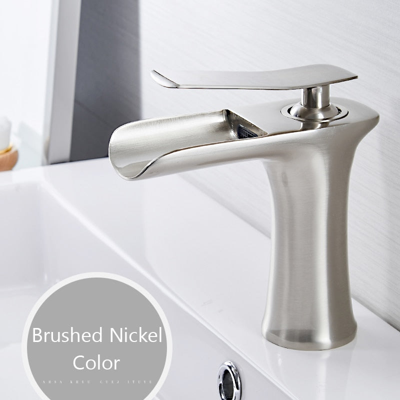 Washbasin faucet waterfall bathroom faucet single lever mixer tap