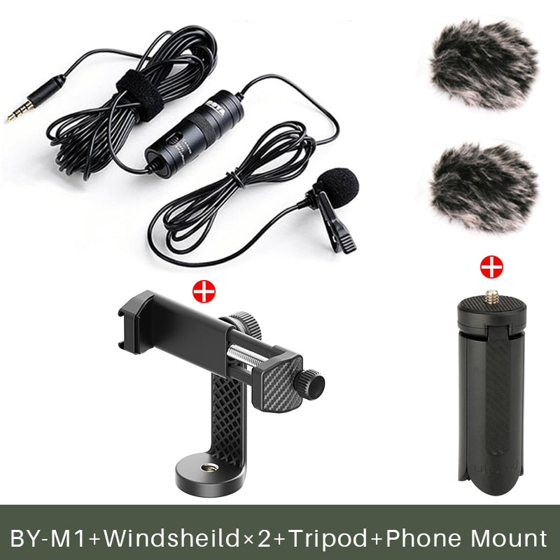 BOYA BY-M1 3,5mm Audio Video Lavalier Mikrofon