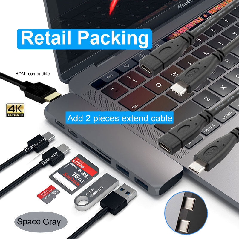 Possible USB C Hub Thunderbolt 3 Dock with HDMI-Rj45 Adapter for MacBook Pro-Air M1