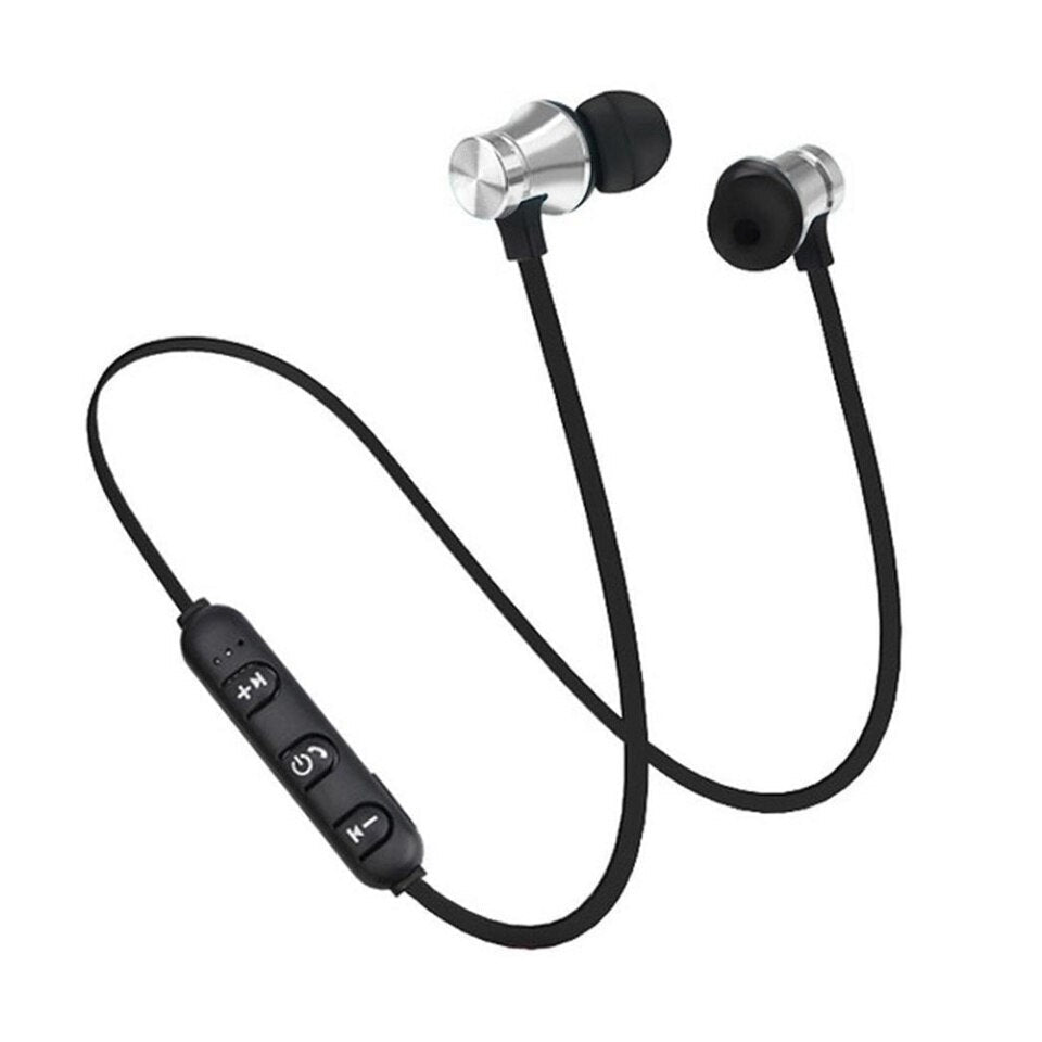 XT11 Magnetic Bluetooth Headphones with Microphone for iPhone Samsung Xiaomi