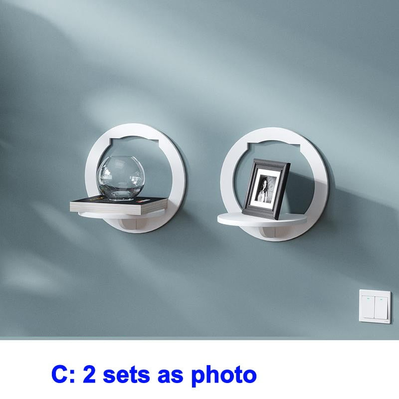 Creative wall shelf hanger for bedroom, balcony and bedside table