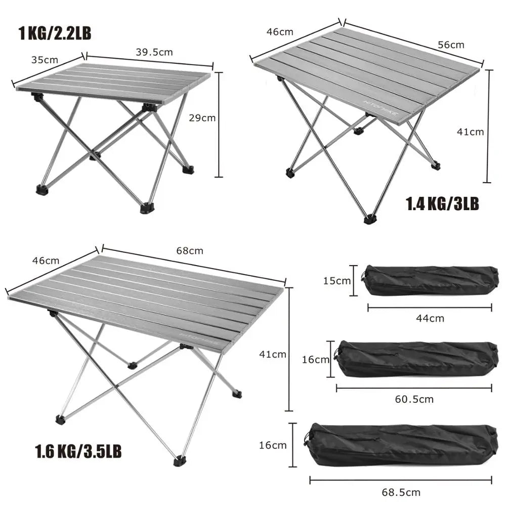 Portable Table Folding Camping Hiking Travel Outdoor Garden Picnic Table Al-Alloy Ultralight