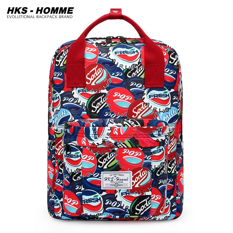 Fashion 2021: Women Canvas Backpack, Waterproof, Laptop, School