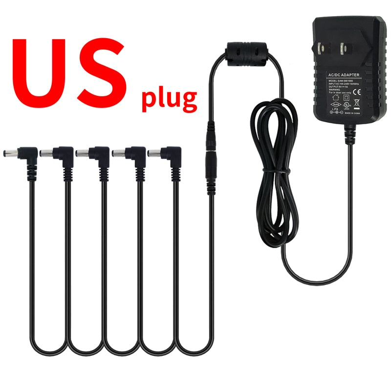 5-Wege-E-Gitarren-Effektpedal Stromzubehör & Kabeladapter