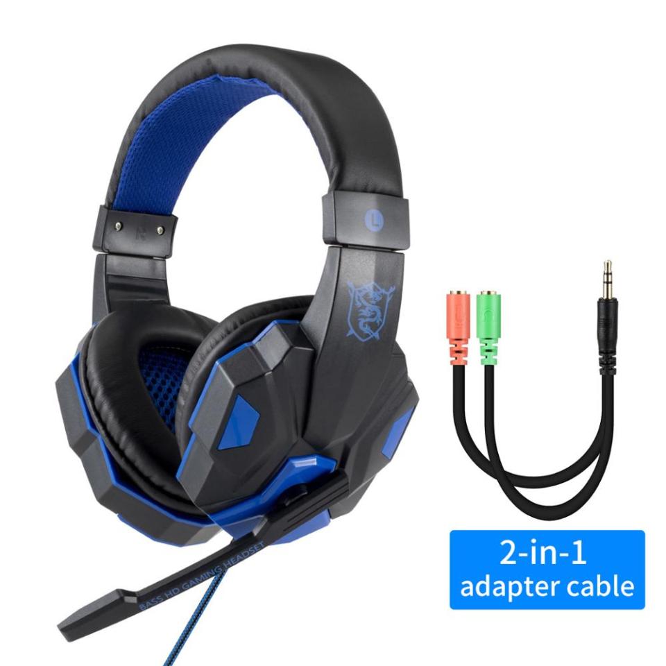 Professionelle LED-Gamer-Kopfhörer mit Mikrofon für PS4 PS5 Xbox One Computer