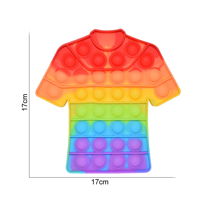 Regenbogen Push Bubble Popit Fidget