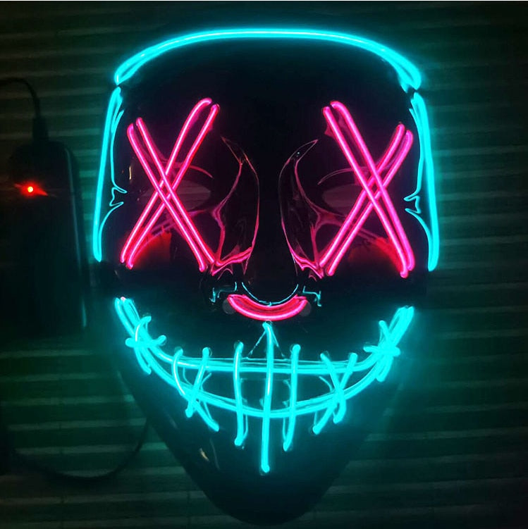 Monster Purge Maske mit LED Licht