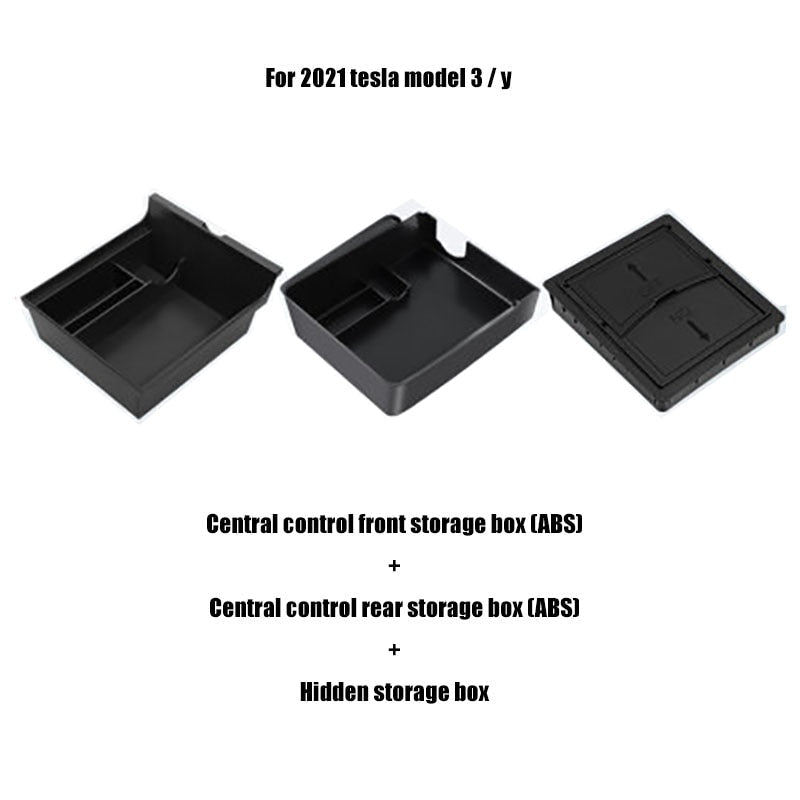 Tesla Model 3 - Y 2021 Armrest Storage Box for Car Center