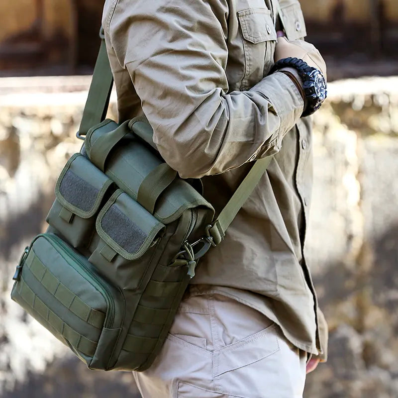 Men Tactical Handbag Laptop Military Shoulder Crossbody Bags Camouflage Molle Hunting Camping Sport XA318D