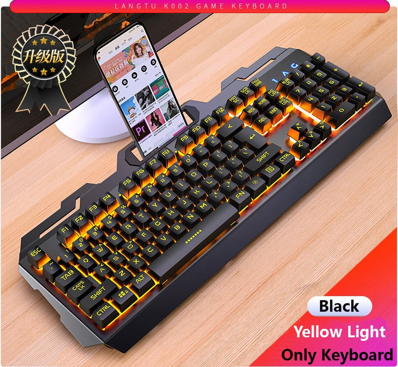 Mechanical Gaming Keyboard &amp; Mouse with RGB LED Backlight