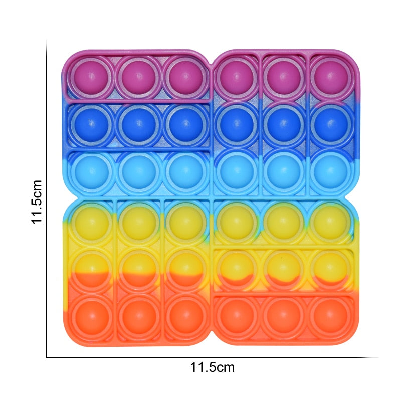Regenbogen Push Bubble Popit Fidget