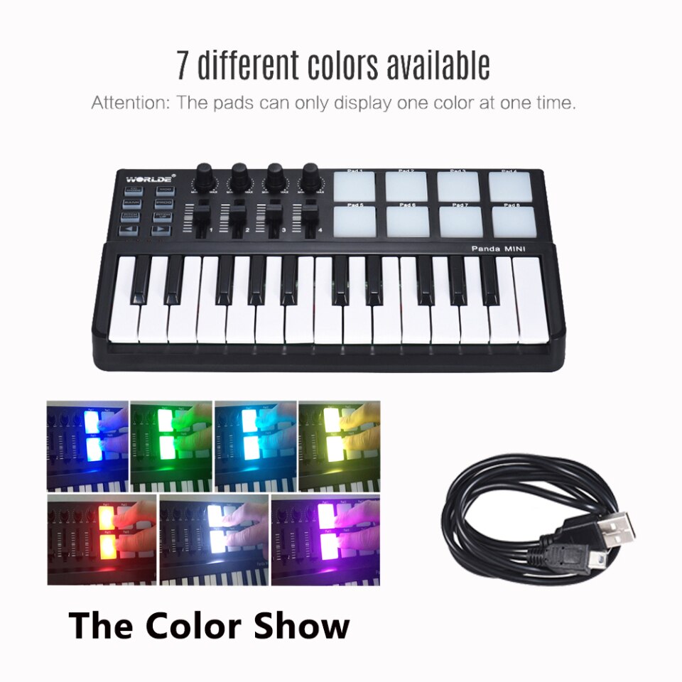 Hot WORLDE Panda MIDI Tastatur-Controller
