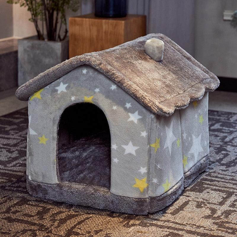 Foldable Dog House Kennel Bed Mat for Small Medium Dogs Cats