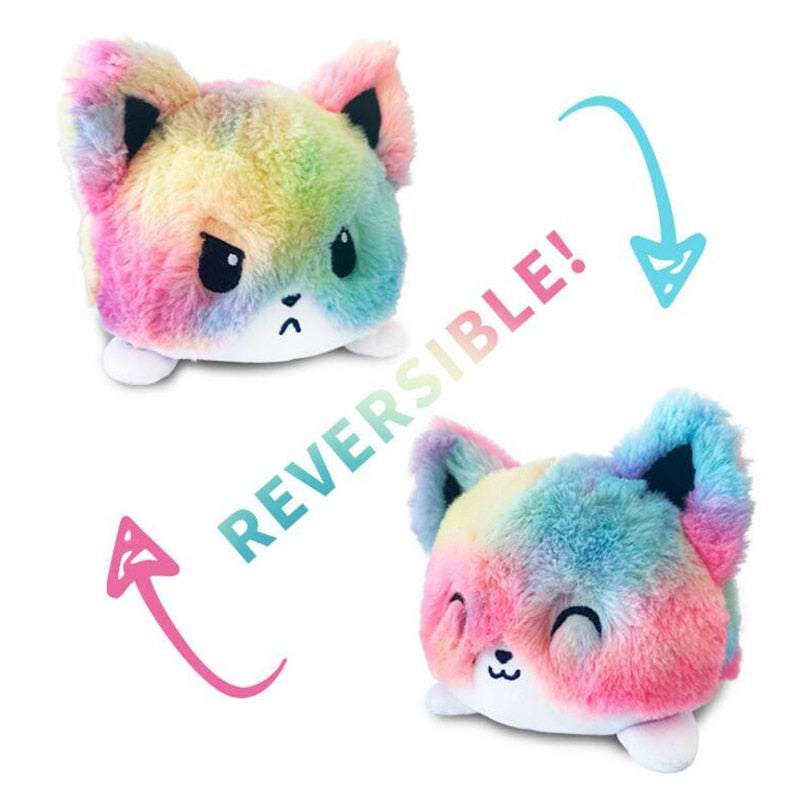 Wende-Plüsch Kinder Katze Einhorn Plüsch