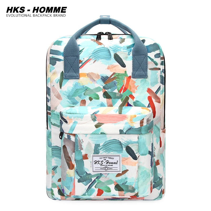 Fashion 2021: Women Canvas Backpack, Waterproof, Laptop, School