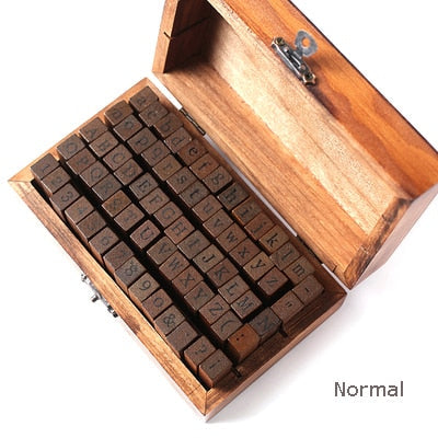 28-70pcs DIY Number Alphabet Combination Book Stamp Set