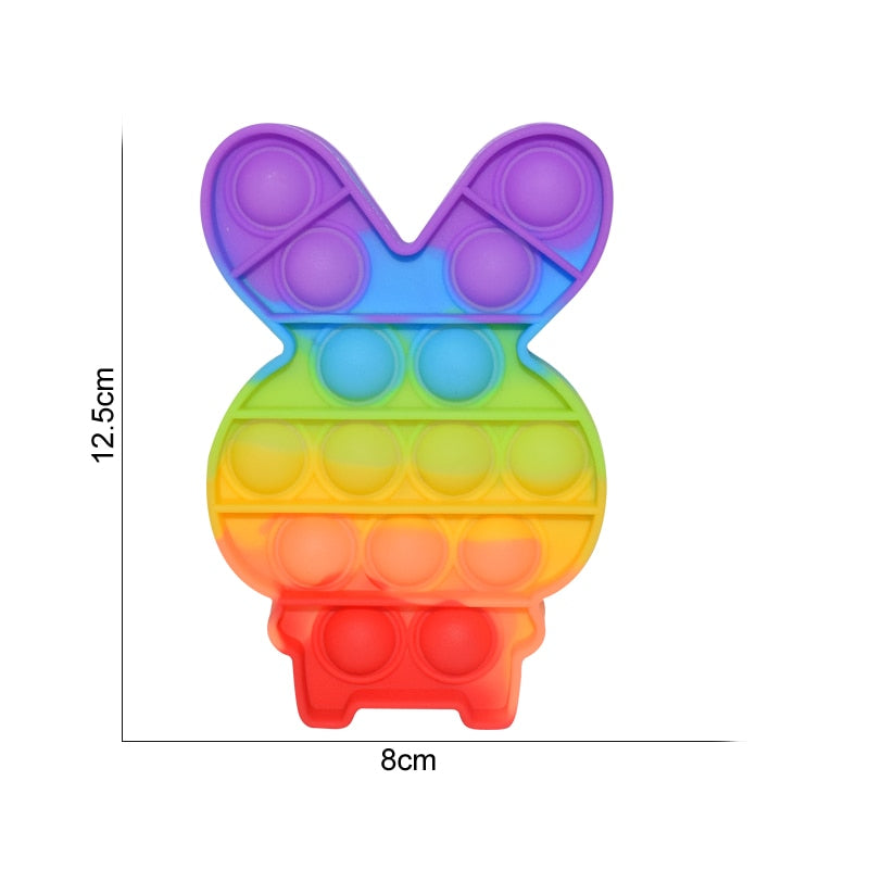 Regenbogen Push Bubble Popit Fidget