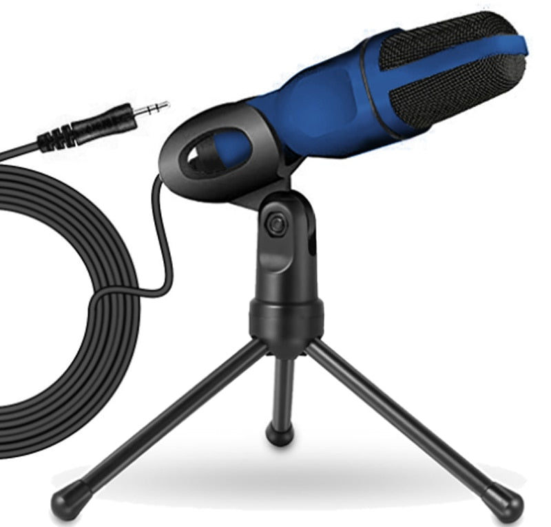 New condenser microphone 3.5mm plug with tripod