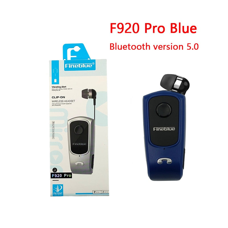 Fineblue F920 Pro BT5.0 Mini Wireless Bluetooth Headset mit Anruf-Erinnerung und Vibrationsfunktion für Sport und Laufen