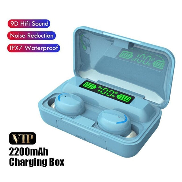 TWS Bluetooth Kopfhörer 2200mAh Ladebox, drahtlos, 9D Stereo, wasserdicht