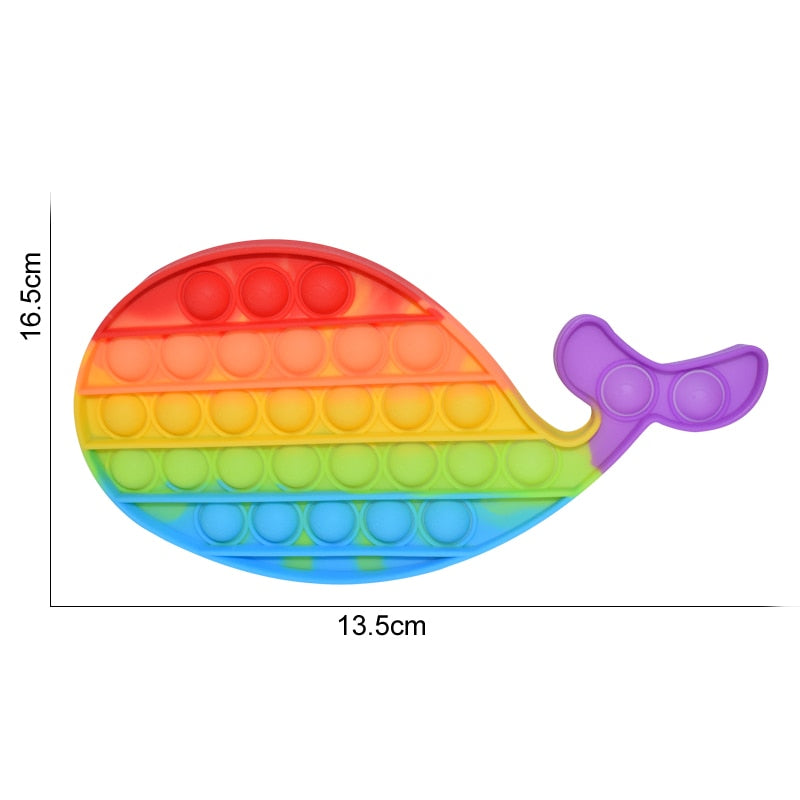 Regenbogen Push Bubble Popit Fidget