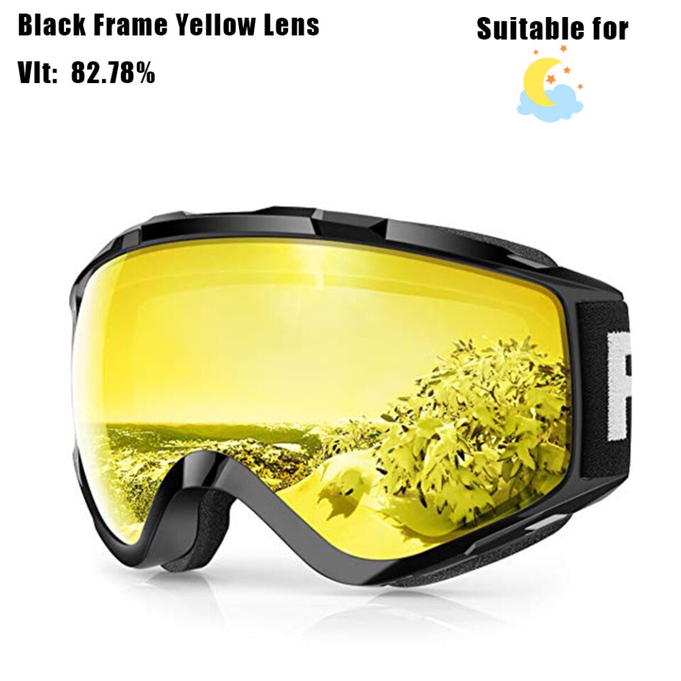 Findway Snowboard UV400 Schutz Ski Goggles OTG, kratzfest, Anti-Beschlag