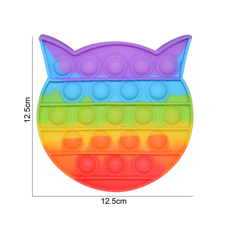 Regenbogen Push Bubble Popit Fidget