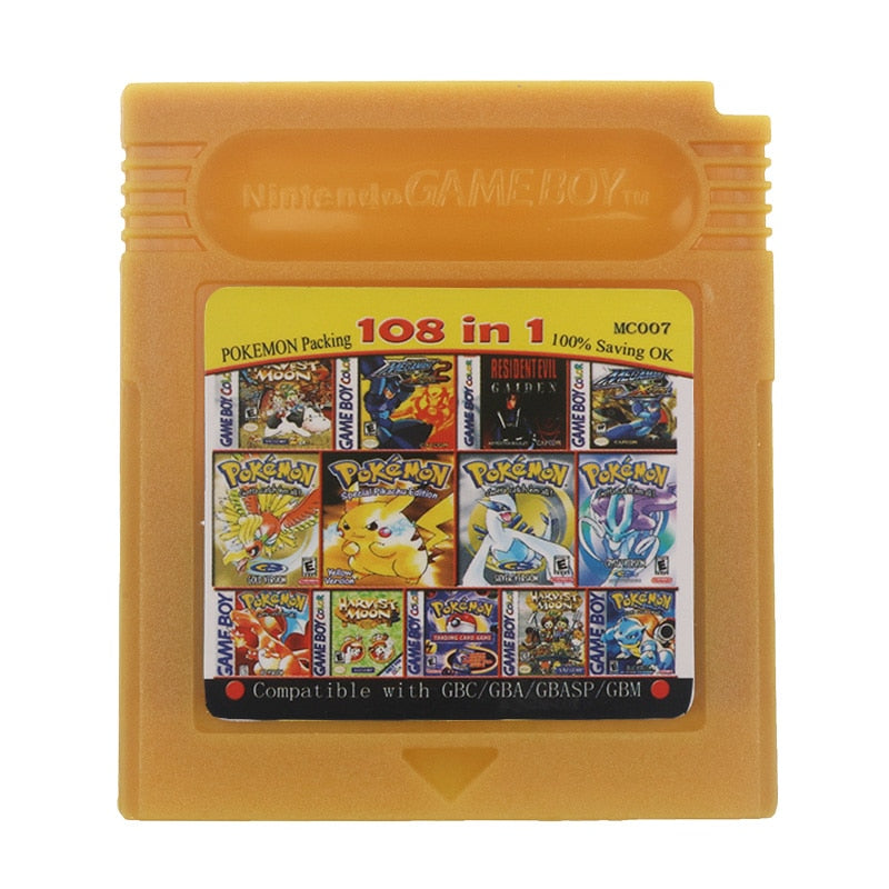 Nintendo GBC Console Card 108 in 1 English
