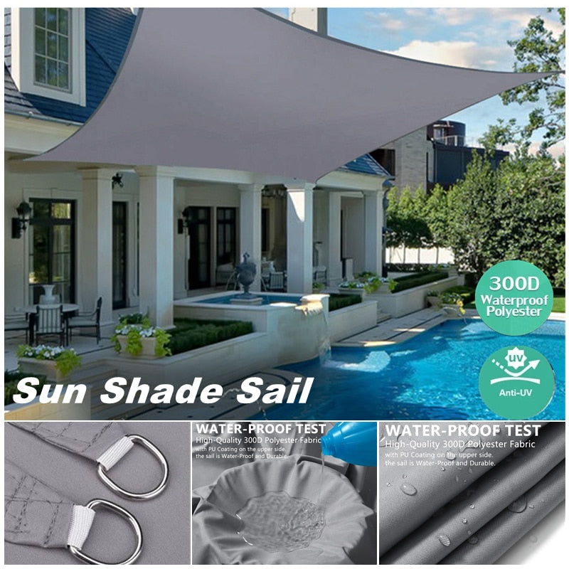 Wasserdichtes SunShade Segel Outdoor Markisen Zelt Camping Vordach Hofsegel Sonnen-Schutz