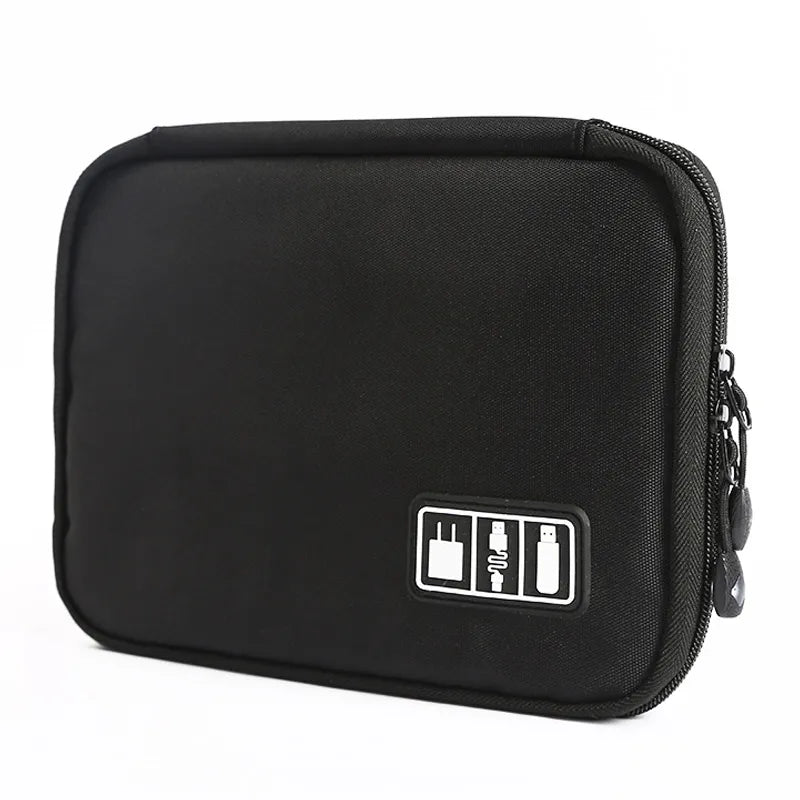 Outdoor Travel Kit Waterproof Nylon Cable Holder Bag Electronic Accessories Camping Organizer Bag
