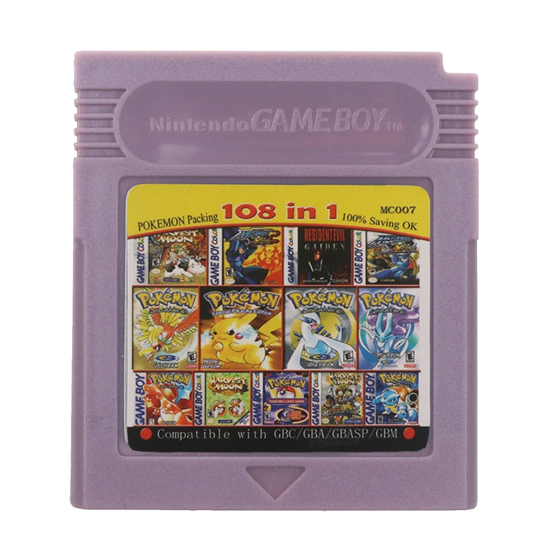 Nintendo GBC Console Card 108 in 1 English