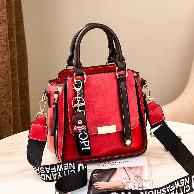 PU Leder Damen Handtaschen Totes Crossbody Umhängetasche