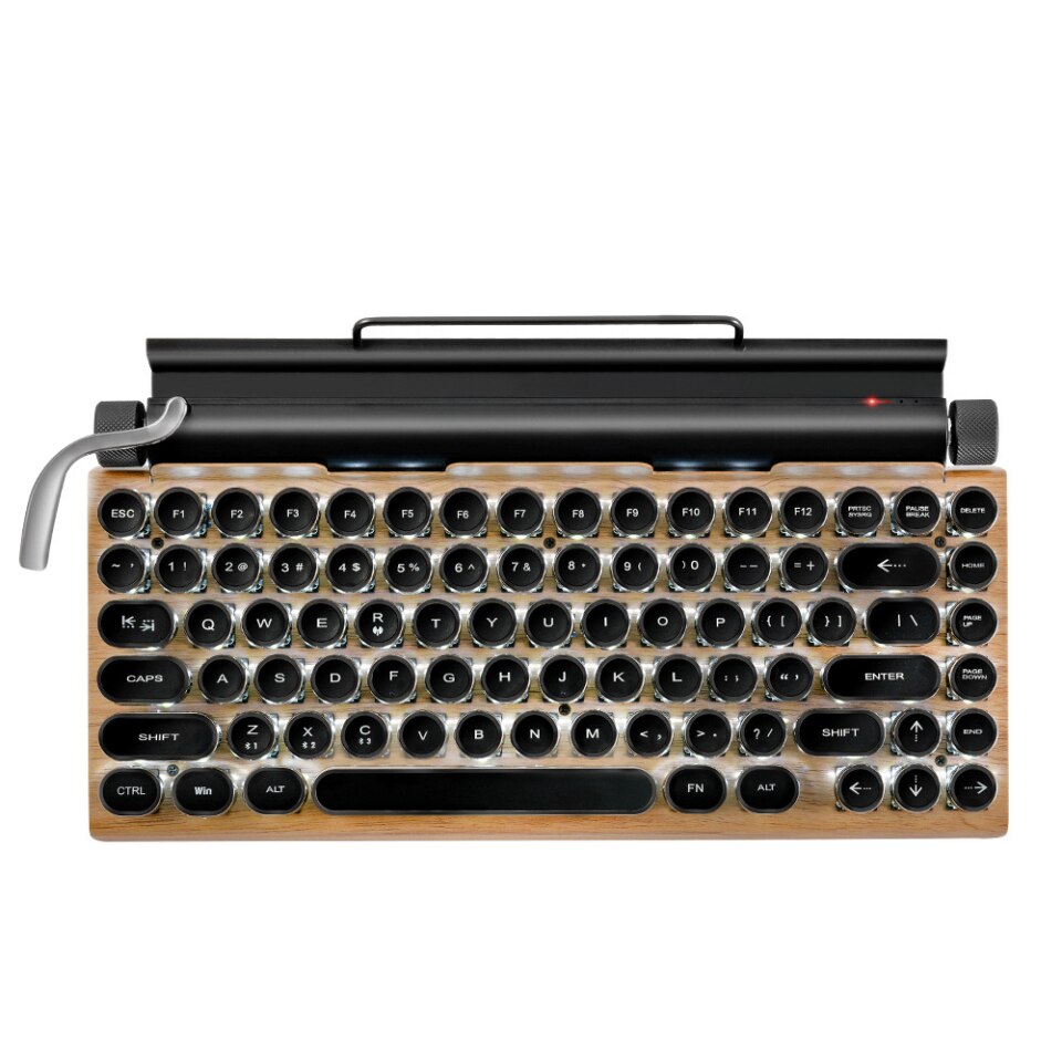 Retro Keyboard: Bluetooth Typewriter (RGB Lighting)