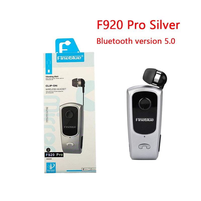 Fineblue F920 Pro BT5.0 Mini Wireless Bluetooth Headset mit Anruf-Erinnerung und Vibrationsfunktion für Sport und Laufen