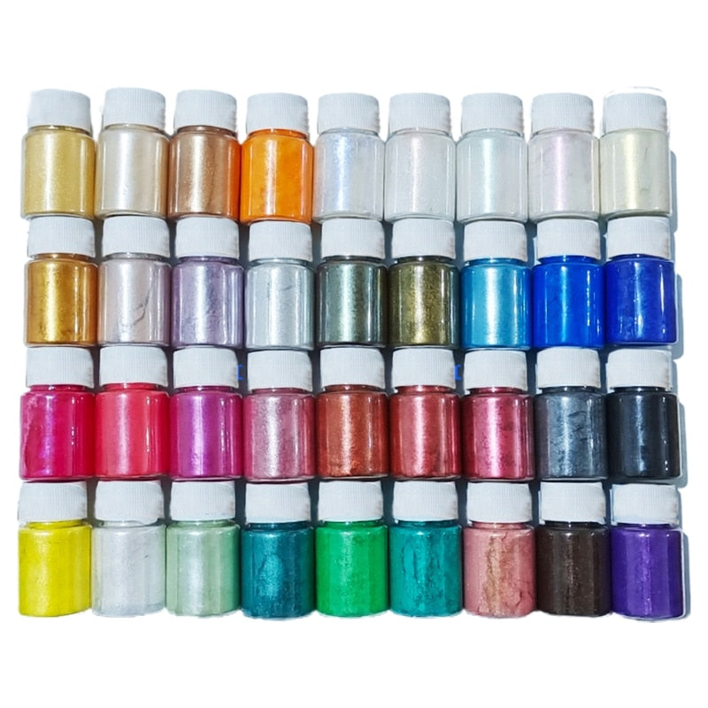 24 pcs. DIY pearl mica epoxy resin dye