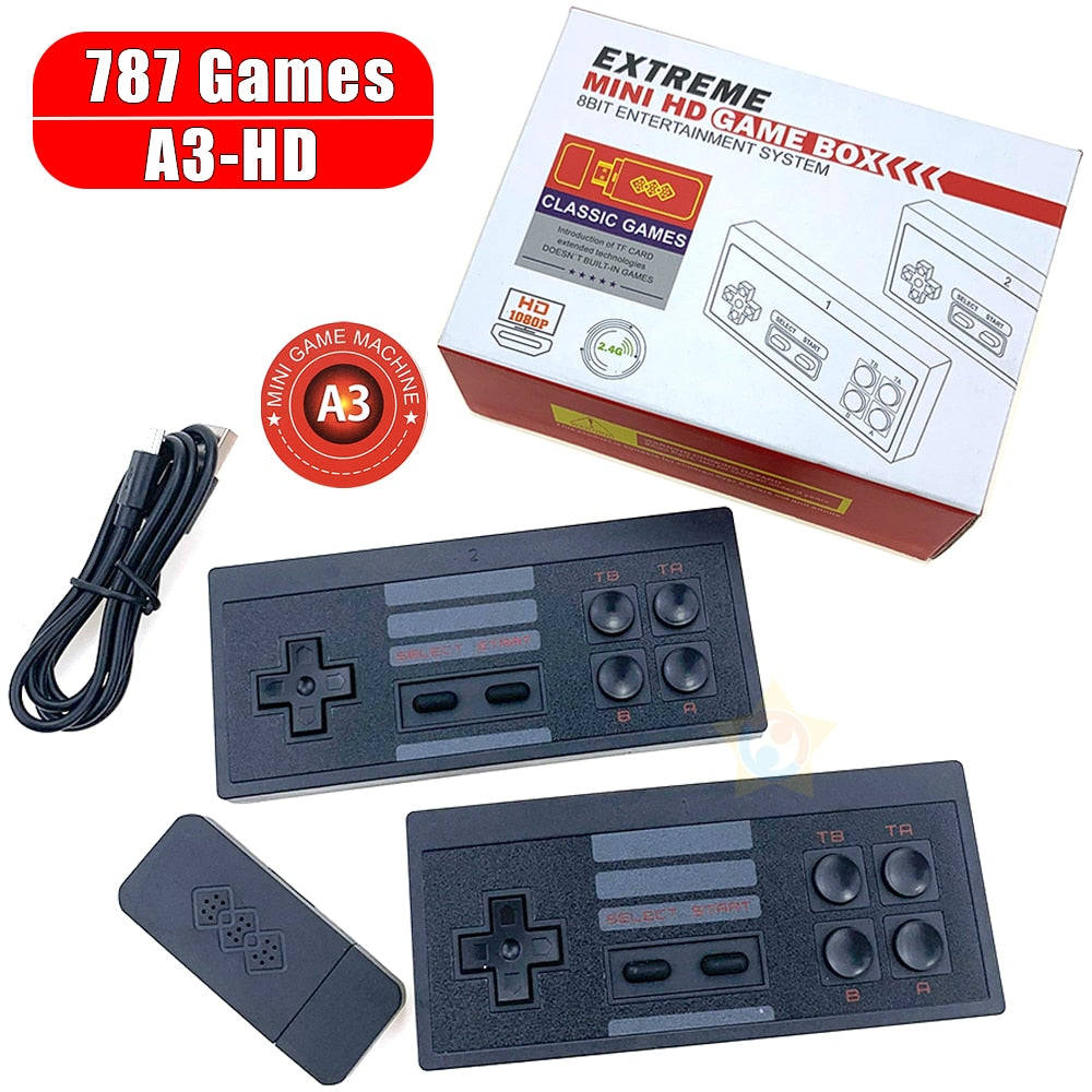 Y2 Plus 4K Video Game Console, 600 Classic Games, Mini Retro Console, Wireless Controller, HDMI Output, Dual Play 