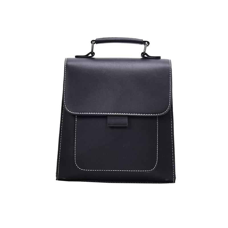 Small PU leather backpack for women