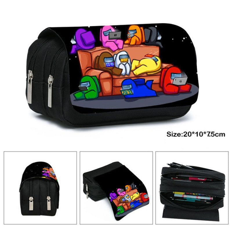 Anime Among Us Pencil Case for Boys
