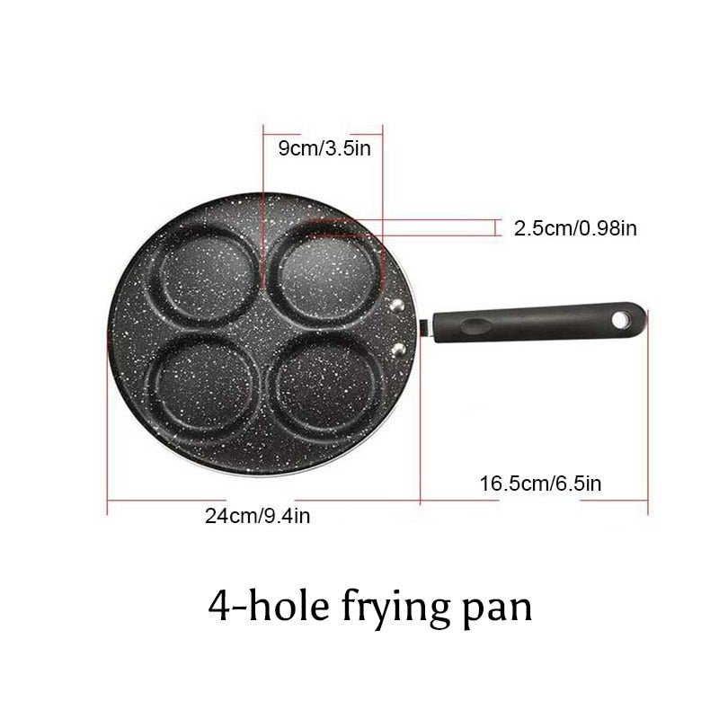 TEENRA Omelette Pan, Non-Stick, Four-Hole