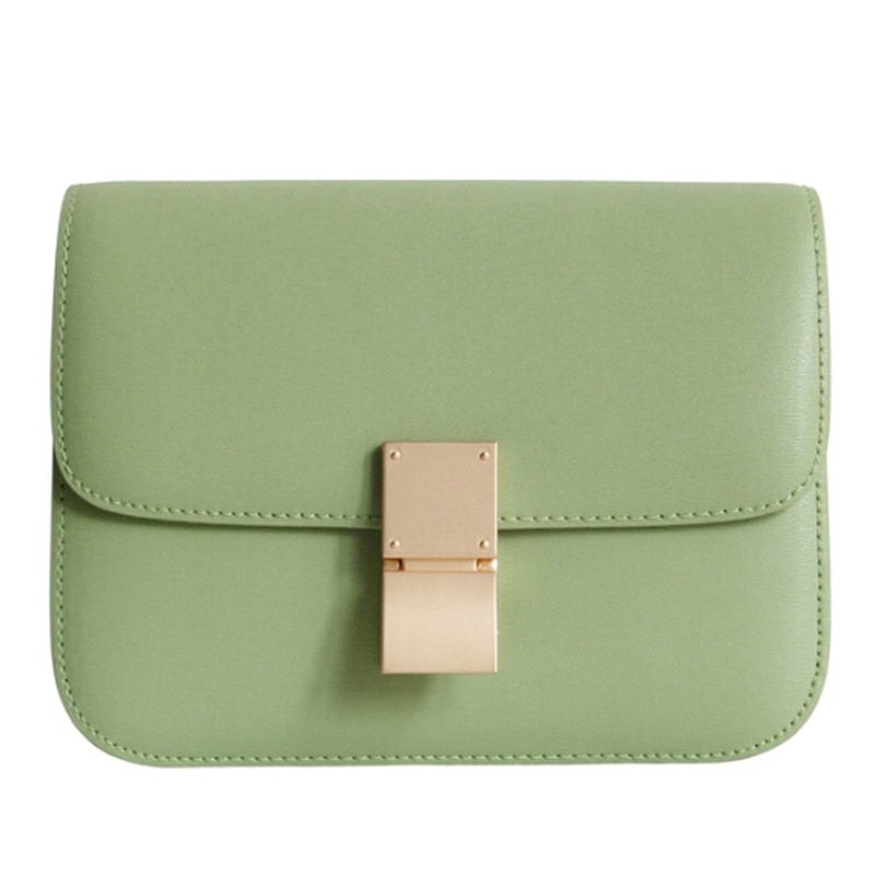 Women's luxury handbag made of genuine leather