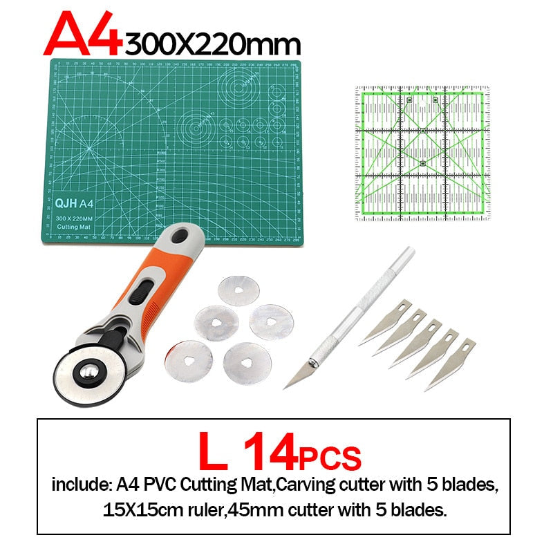 Professional self-healing PVC cutting mat, double-sided, Rotary Blade compatible